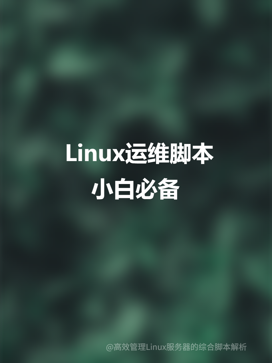 高效管理Linux服务器的综合脚本解析